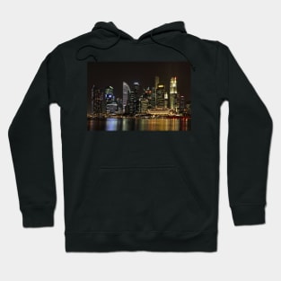 Singapore Skyline at Night Hoodie